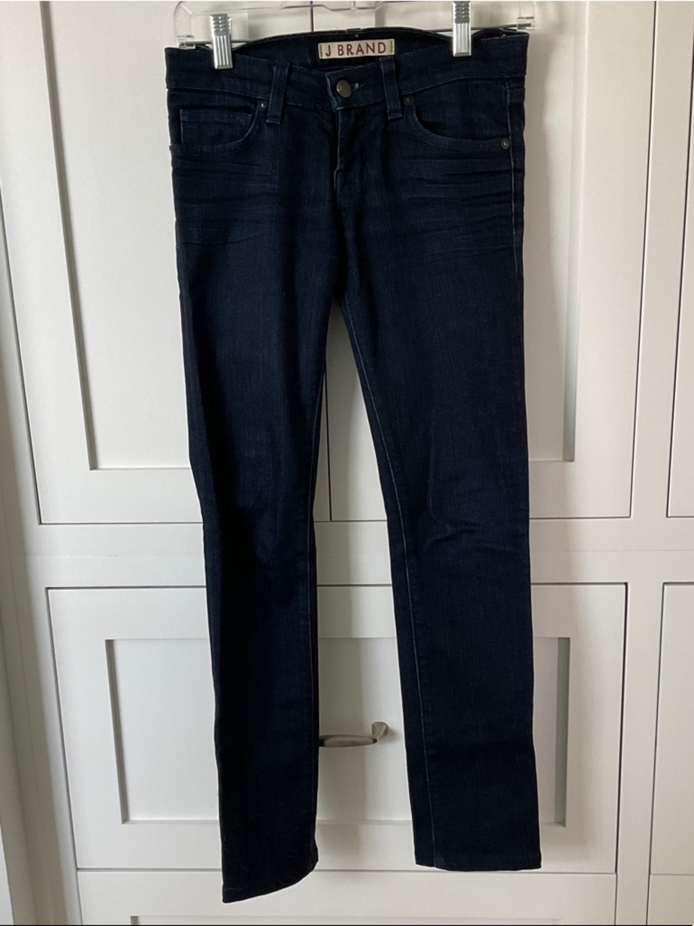 J Brand Dark Denim Pencil Leg Jeans